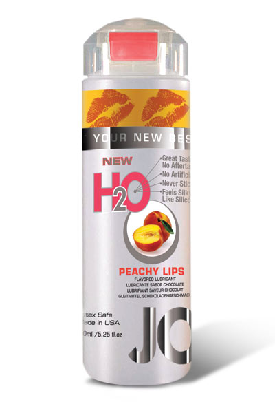 Съедобный лубрикант со вкусом персика  JO H2O Lubricant Peachy Lips 150 мл