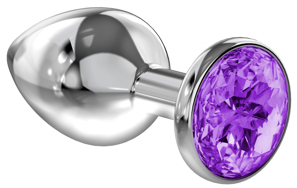 Анальная пробка Diamond Purple Spakle Large.