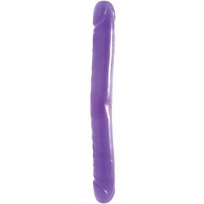  Фаллоимитатор двойной фиолетовый 30 см