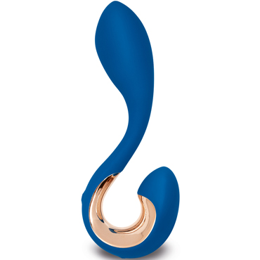Gvibe Gpop перезаряжаемый вибратор унисекс анатомической формы, синий