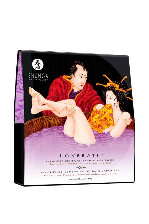Гель для ванны фиолетовый "Чувственный Лотос" Shunga LoveBath, 650 гр