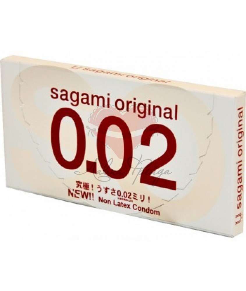 Полиуретановые презервативы 2 шт, SAGAMI Original 002