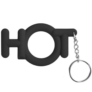 Необычное эрекционное кольцо-брелок Shots Toys Hot Cocking