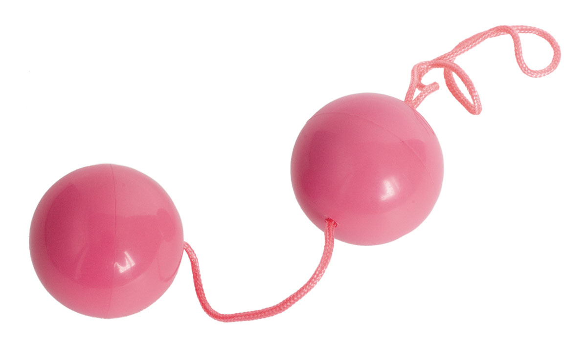 Шарики вагинальные: розовые, размер 3 см, материал ABS пластик
