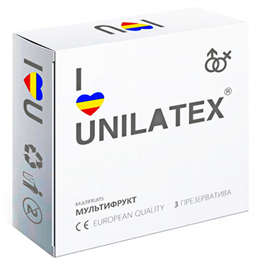 Презервативы латексные Unilatex Multifruits 3 шт 3003Un