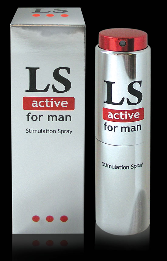 Спрей-любрикант с возбуждающим эффектом для мужчин LOVESPRAY ACTIVE, 18 мл.