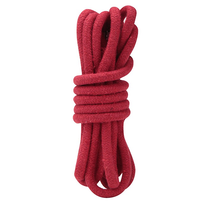 Красная хлопковая веревка для связывания 3м
