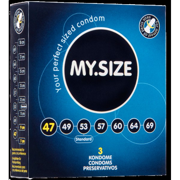 Презервативы MY SIZE размер 47 в упак. 3 шт.