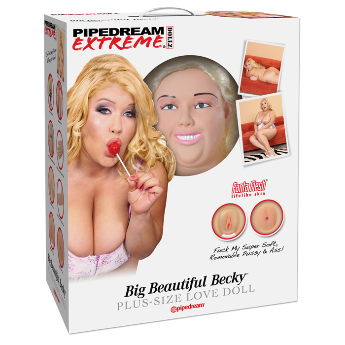 Кукла надувная тостушка Big Beautiful Becky, реалистичная вагина и анус, реалистичные