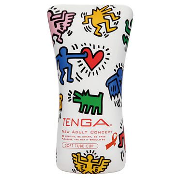 Tenga Soft Tube Keith Haring Edition Мастурбатор в мягкой тубе, лимитированный выпуск